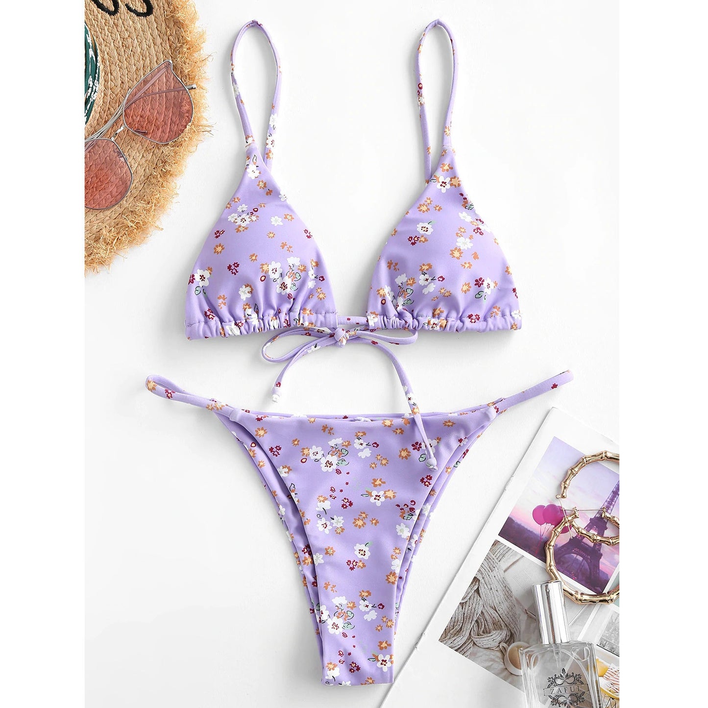 Summer Flowers Print Bikini - Sexy Beach Swimming Suit - Fashion Push Up Swimsuit - One pieces - Micro bikini - Bathing suits