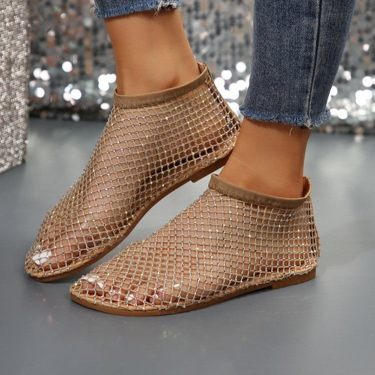 Sandales creuses en strass