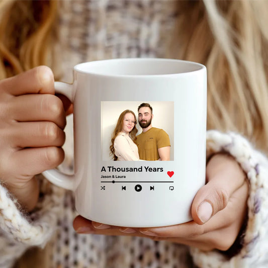 Personalisierte Romantische Playlist-Tasse